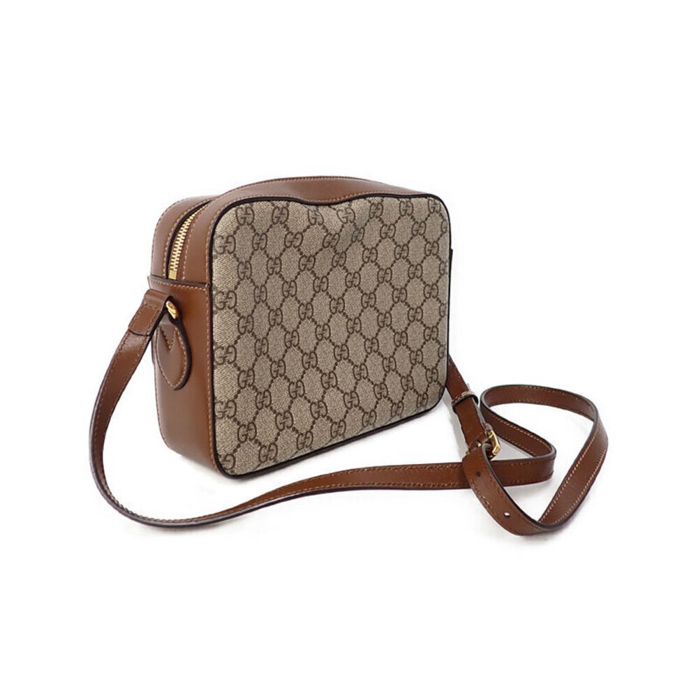 Gucci shoulder brown GG canvas beige 1955 Supreme bag leather Horsebit